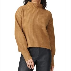 A.L.C. Helena Mock Neck Merino Wool Sweater